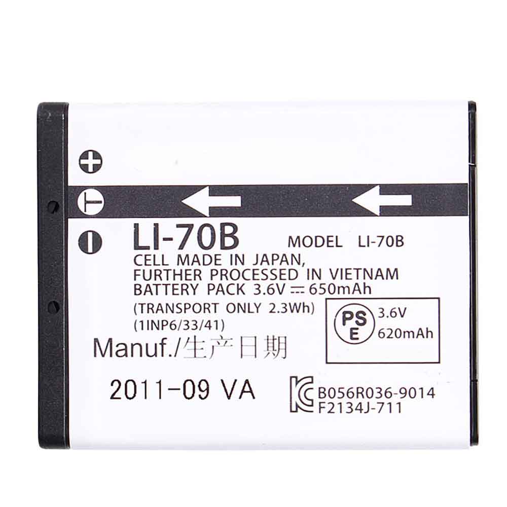 Batería para OLYMPUS LI-70B